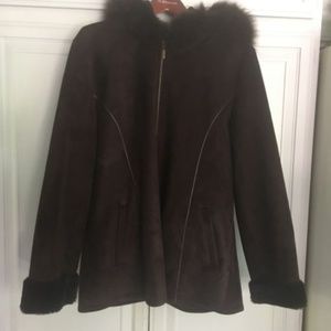 Womens dark brown coat
